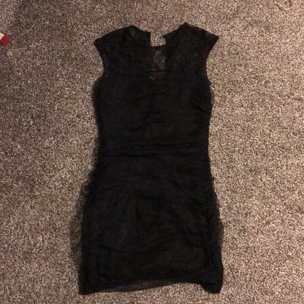 Black lace dress